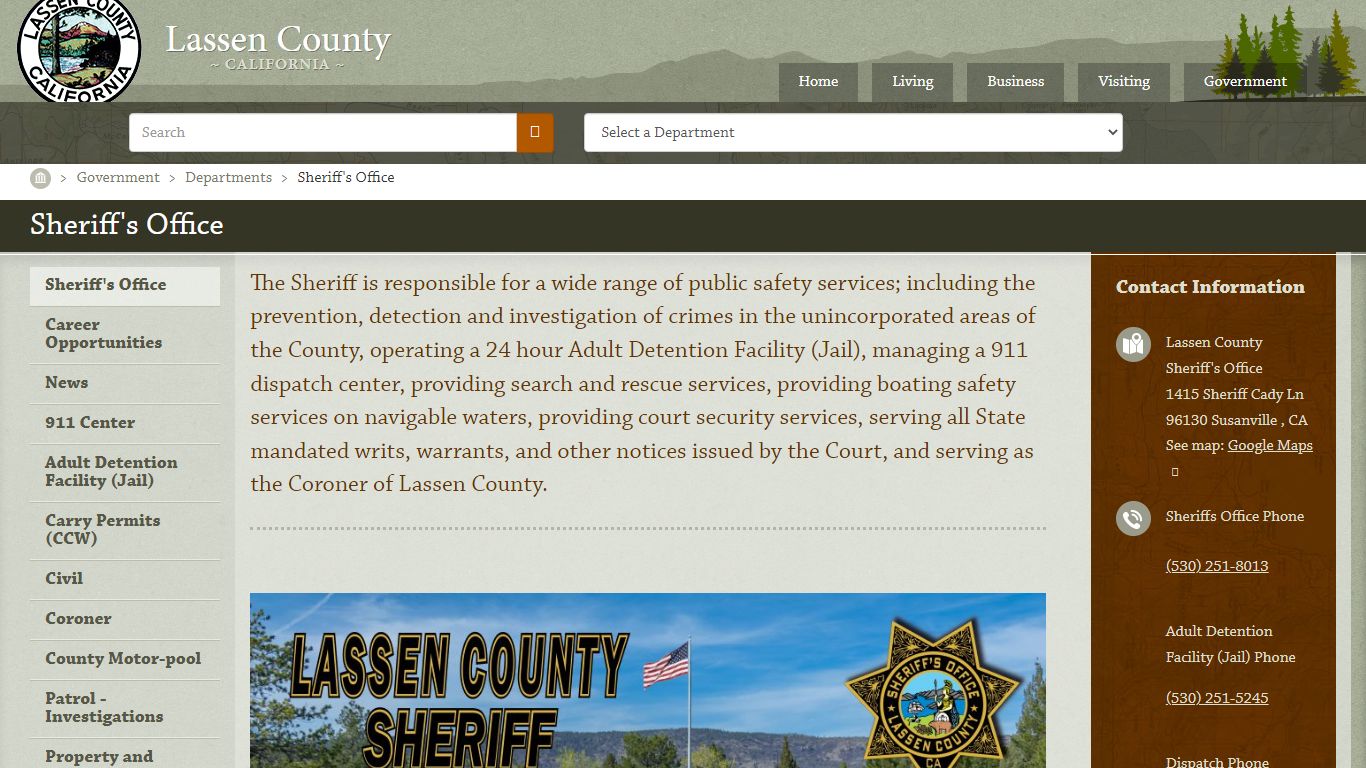 Sheriff's Office | Lassen County